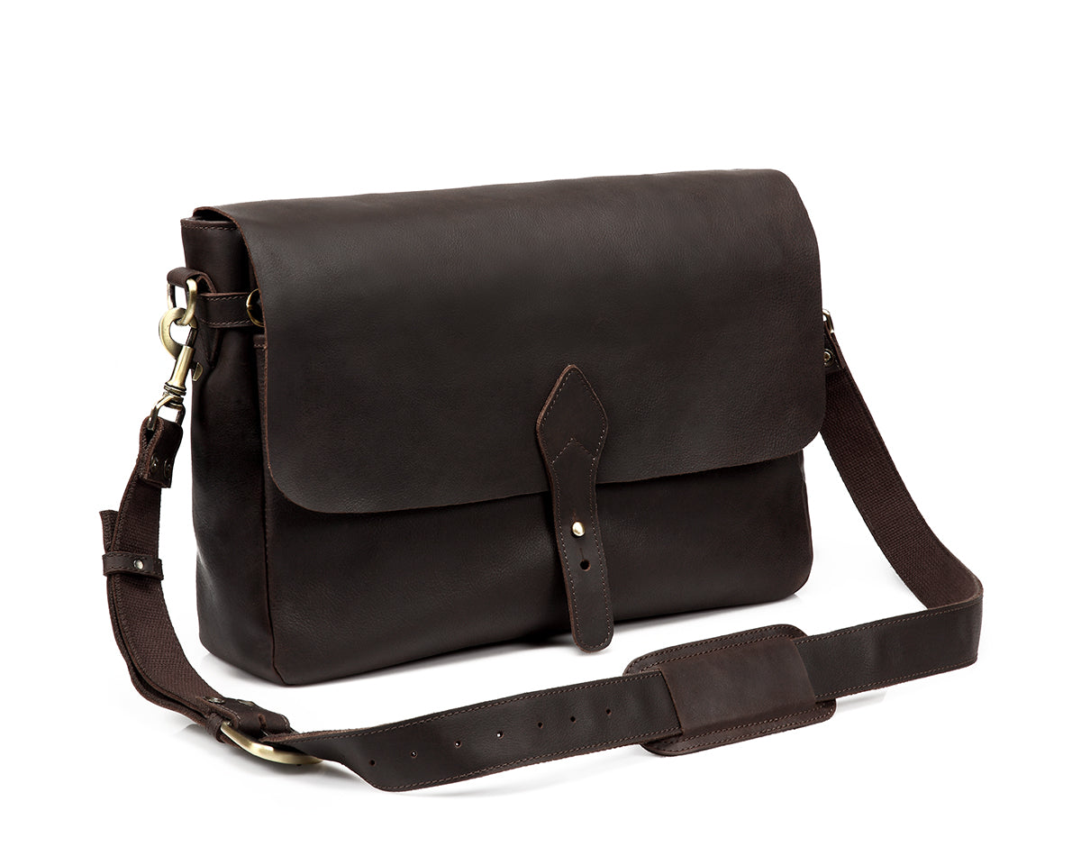 Full Grain Leather Messenger Bag
