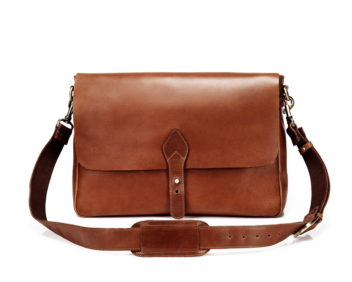 Full Grain Leather Messenger Bag