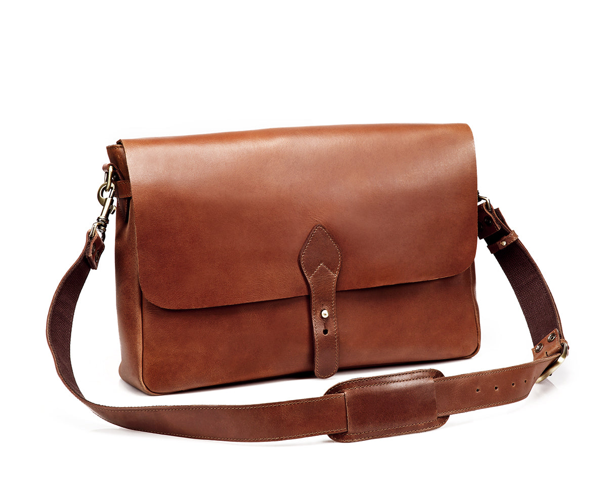 Full Grain Leather Messenger Bag