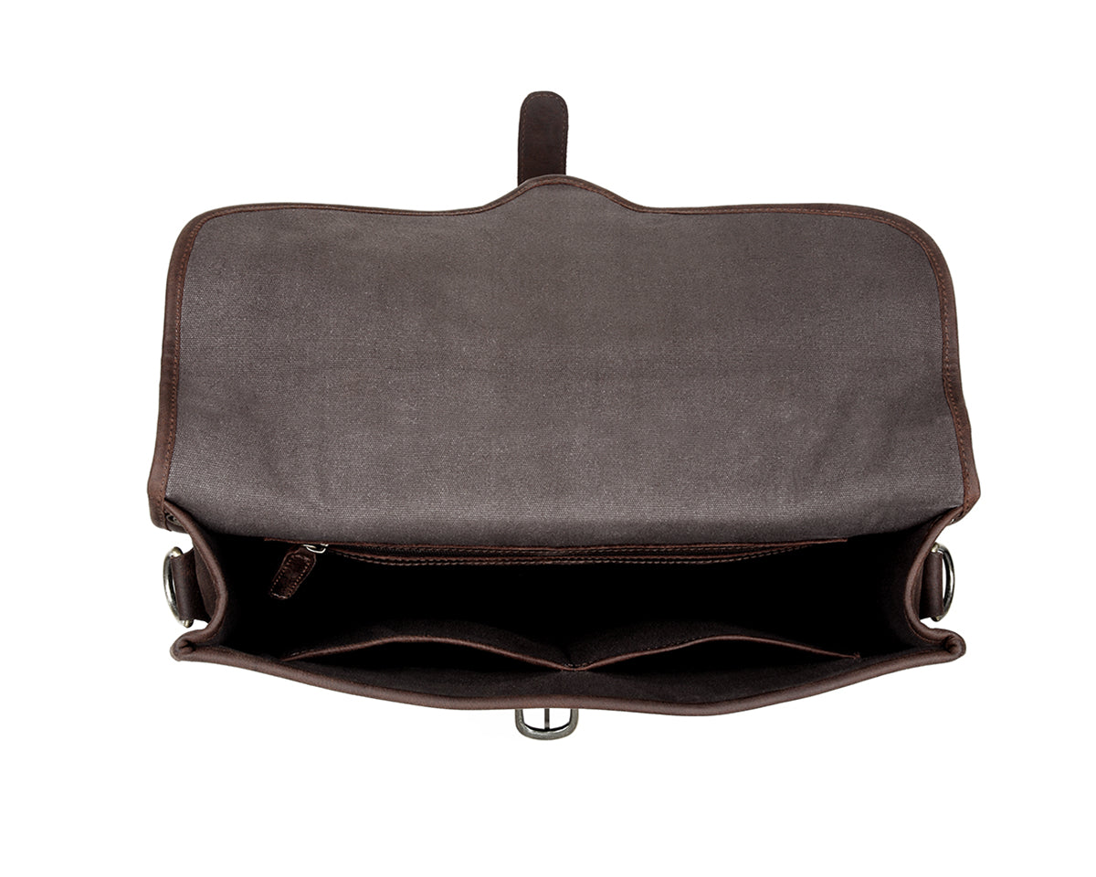 Slim Full Grain Leather Briefcase